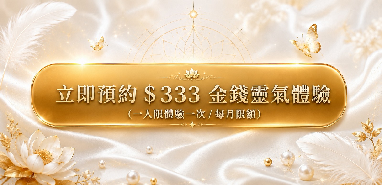 立即預約 $333 金錢靈氣體驗